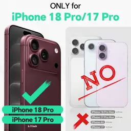 TUCCH Detachable 2-in-1 Case Wallet for iPhone 18 Pro/17 Pro, Dark ...