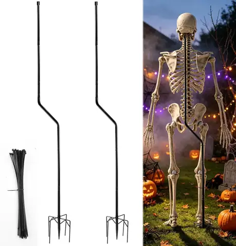 2Set Adjustable Metal Skeleton Stand… — Photo 1