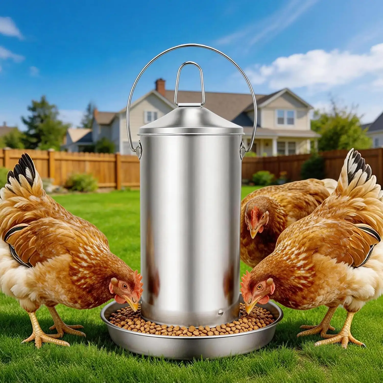 8.8 lb Stainless Steel Gravity-Fed… — Photo 1