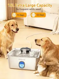 SIBAYS Large Dog Water Fountain… — Photo 2