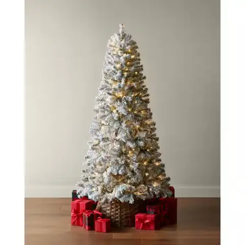 6.5 ft Festive Pine Flocked… — Photo 1
