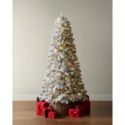 6.5 ft Festive Pine Flocked… — Photo 1