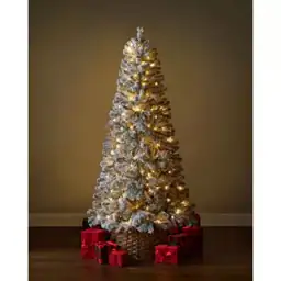6.5 ft Festive Pine Flocked… — Photo 2