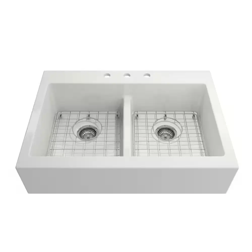 34 in. Farmhouse/Apron-Front Double Bowl… — Photo 1