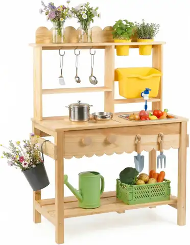 Wooden Mud Kitchen for Kids… — Photo 1