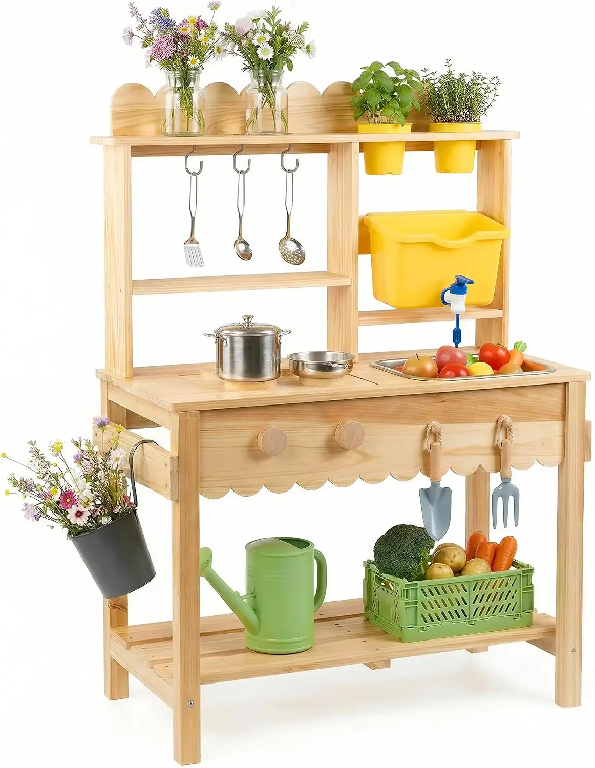 Wooden Mud Kitchen for Kids… — Photo 1