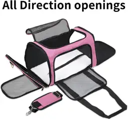 Soft-Sided Cat/Dog/Pet Carrier, Collapsible Pets… — Photo 2