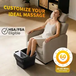 Collapsible Foot Spa Bath with… — Photo 2