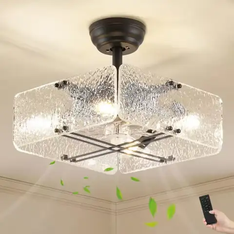 15.7 in. Indoor Black Ceiling… — Photo 1