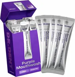 DR.DENT Purple Whitening Mouthwash Sachets… — Photo 1