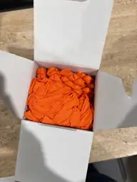 Heavy Duty 8 Mil Orange Nitrile Gloves, Diamond Textured Disposable ...