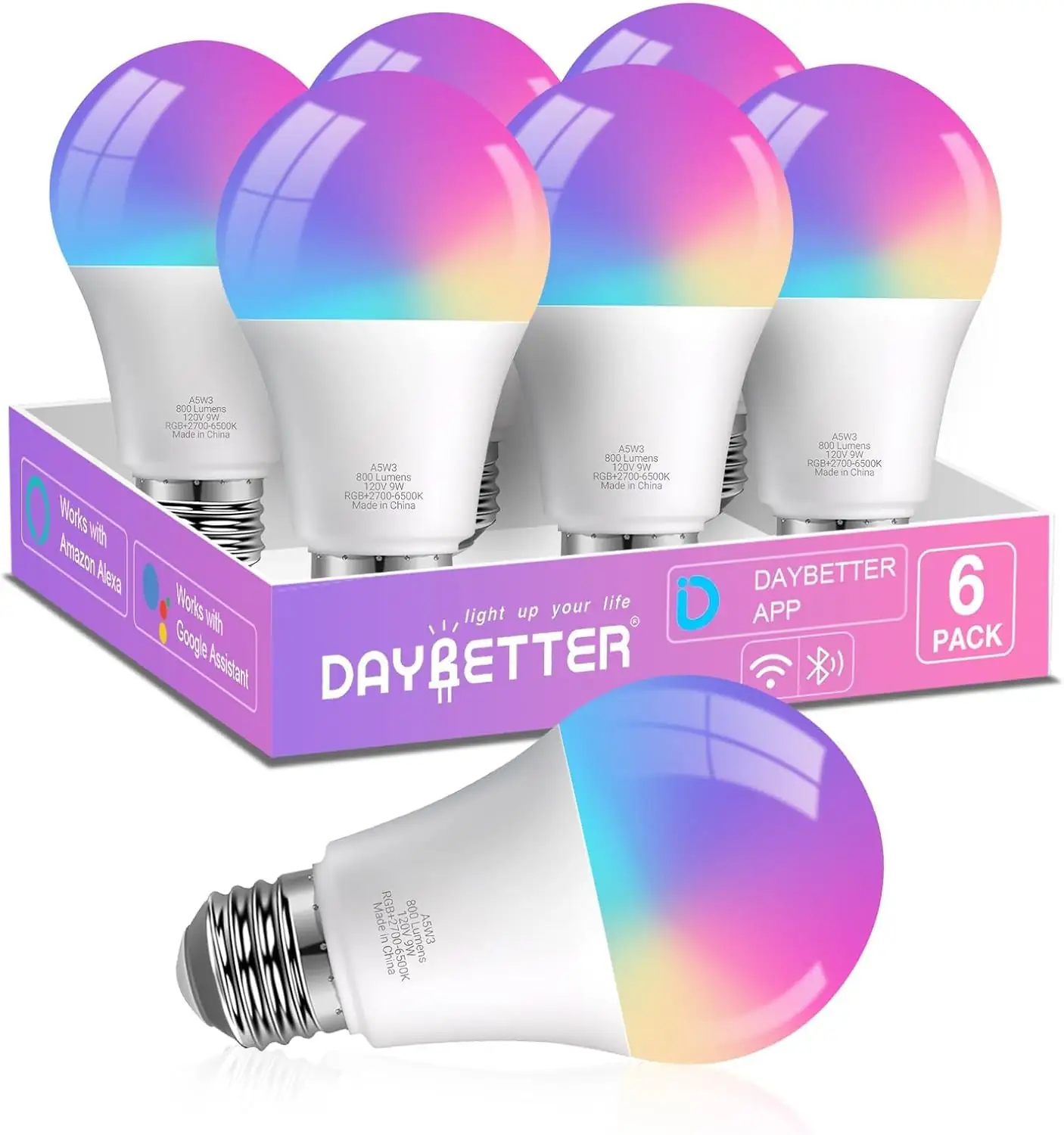 DAYBETTER A19 E26 Smart Light… — Photo 1