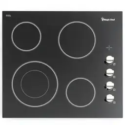 Magic Chef 24-in 4 Burners Smooth Surface (Radiant) Black Electric ...