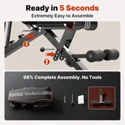 YOLEO Adjustable Weight Bench, ASTM-Certified… — Photo 2