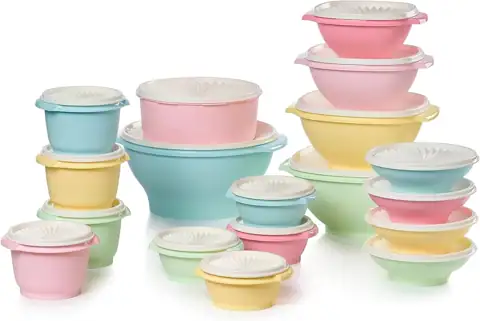 Tupperware Heritage 36-Piece Vintage Pastel… — Photo 1
