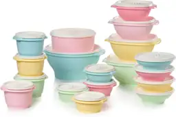 Tupperware Heritage 36-Piece Vintage Pastel… — Photo 1