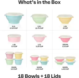 Tupperware Heritage 36-Piece Vintage Pastel… — Photo 2