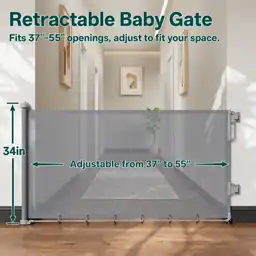 Cumbor 37-55" Retractable Baby Gates… — Photo 2