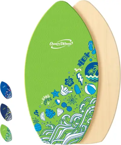BPS 'Hang Loose' Wooden Skimboard… — Photo 1