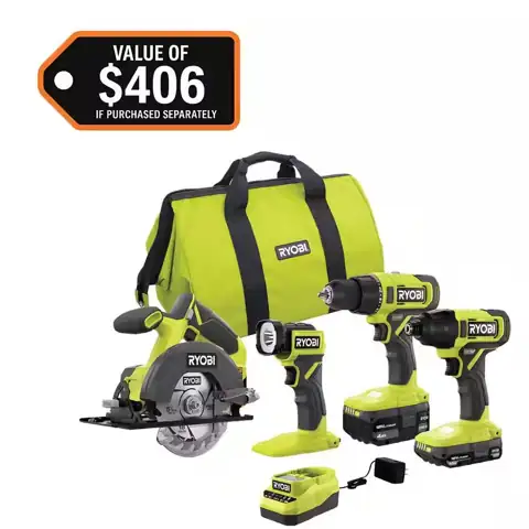 ONE+ 18V Cordless 4-Tool Combo… — Photo 1