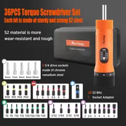 Sanliang 36Pcs Torque Screwdriver Wrench… — Photo 2