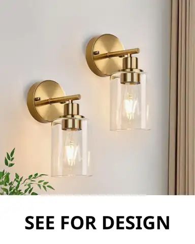 Zarbitta 2-Pack Wall Sconces for… — Photo 1