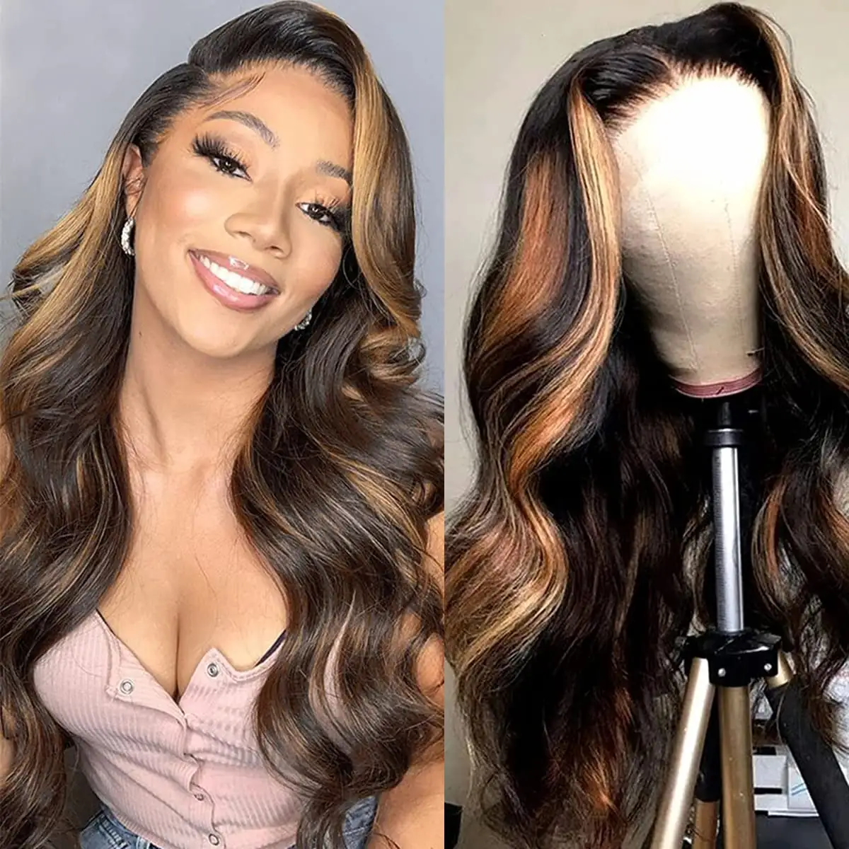 1B/30 Brown Ombre Human Hair… — Photo 1