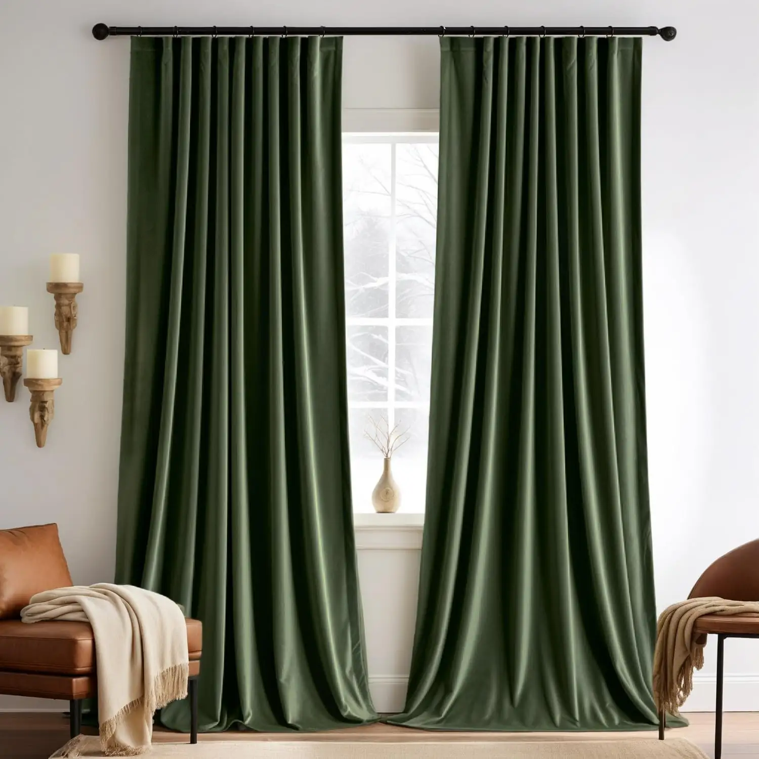 MIULEE Olive Green Velvet Back… — Photo 1