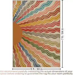Washable 5x7 Rainbow Sun Easy… — Photo 2