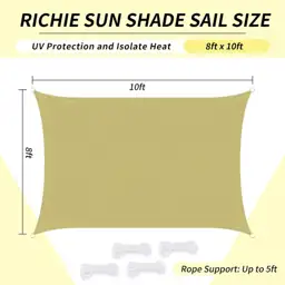 RICHIE Upgrade 8'x10' Sun Shade… — Photo 2
