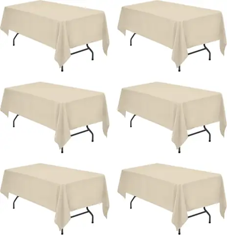 BRILLMAX 6 Pack Beige Tablecloths… — Photo 1