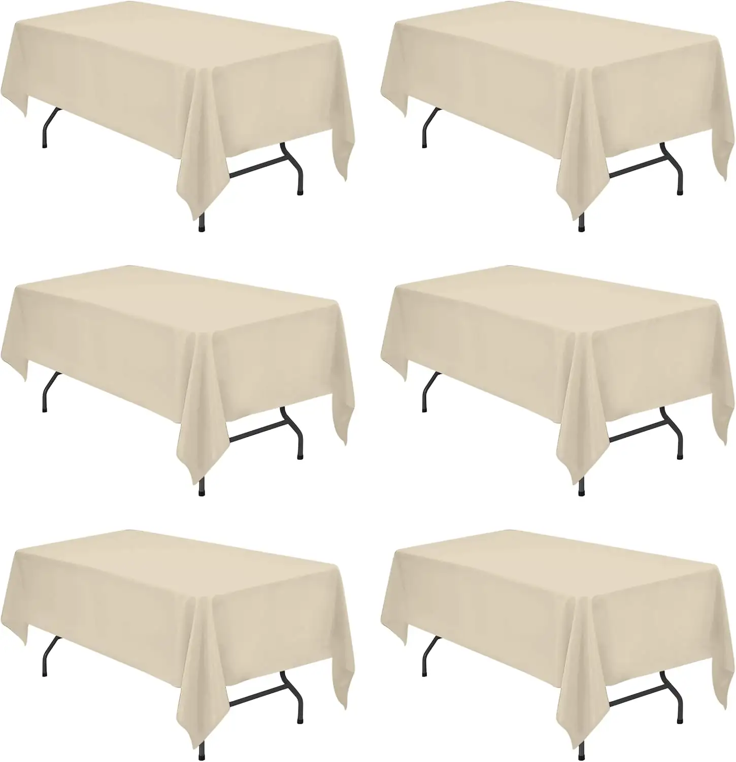 BRILLMAX 6 Pack Beige Tablecloths… — Photo 1