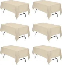 BRILLMAX 6 Pack Beige Tablecloths… — Photo 1