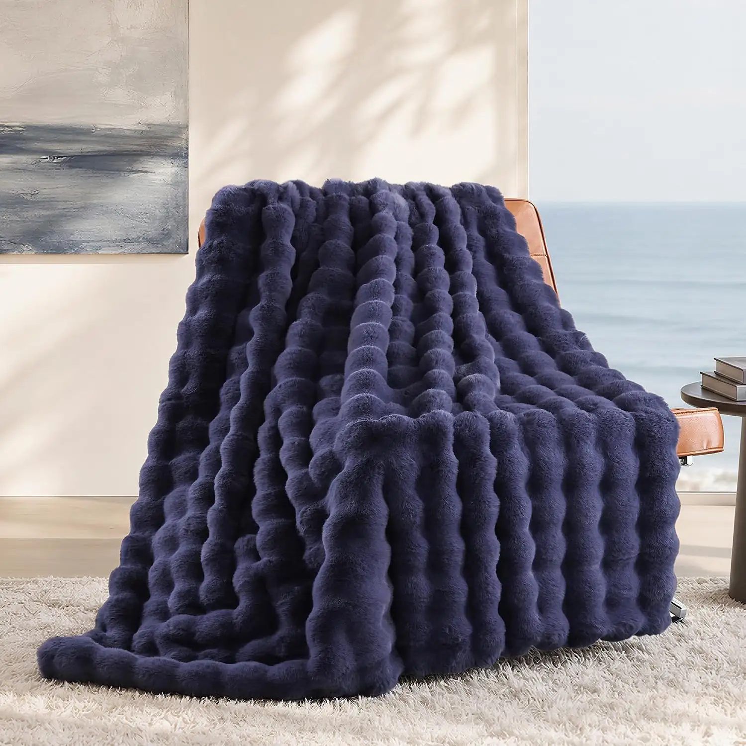 Smoofy Faux Rabbit Fur Throw… — Photo 1