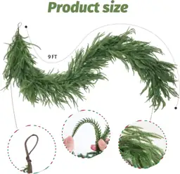 Artificial Norfolk Pine Garland, 9… — Photo 2