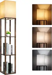 RUNTOP Floor Lamp with Shelves,… — Photo 1