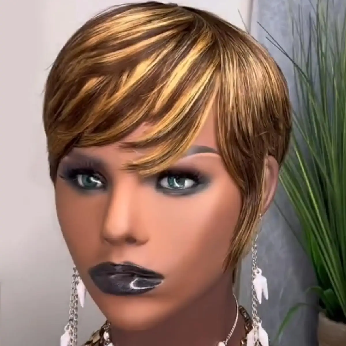 Pixie Cut Wig - 100%… — Photo 1