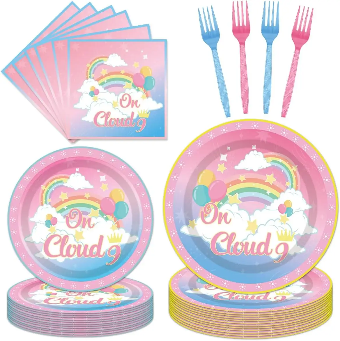 96Pcs On Cloud 9 Plates… — Photo 1