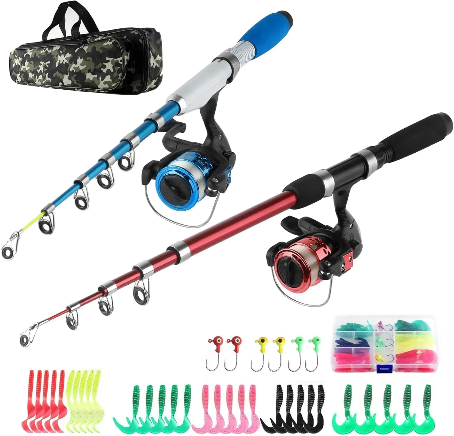 Collapsible Fishing Rod Kit: 2… — Photo 1