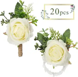 20 Pcs Rose Corsage and… — Photo 2