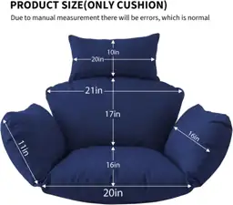 Egg Chair Cushion with Zipper… — Photo 2