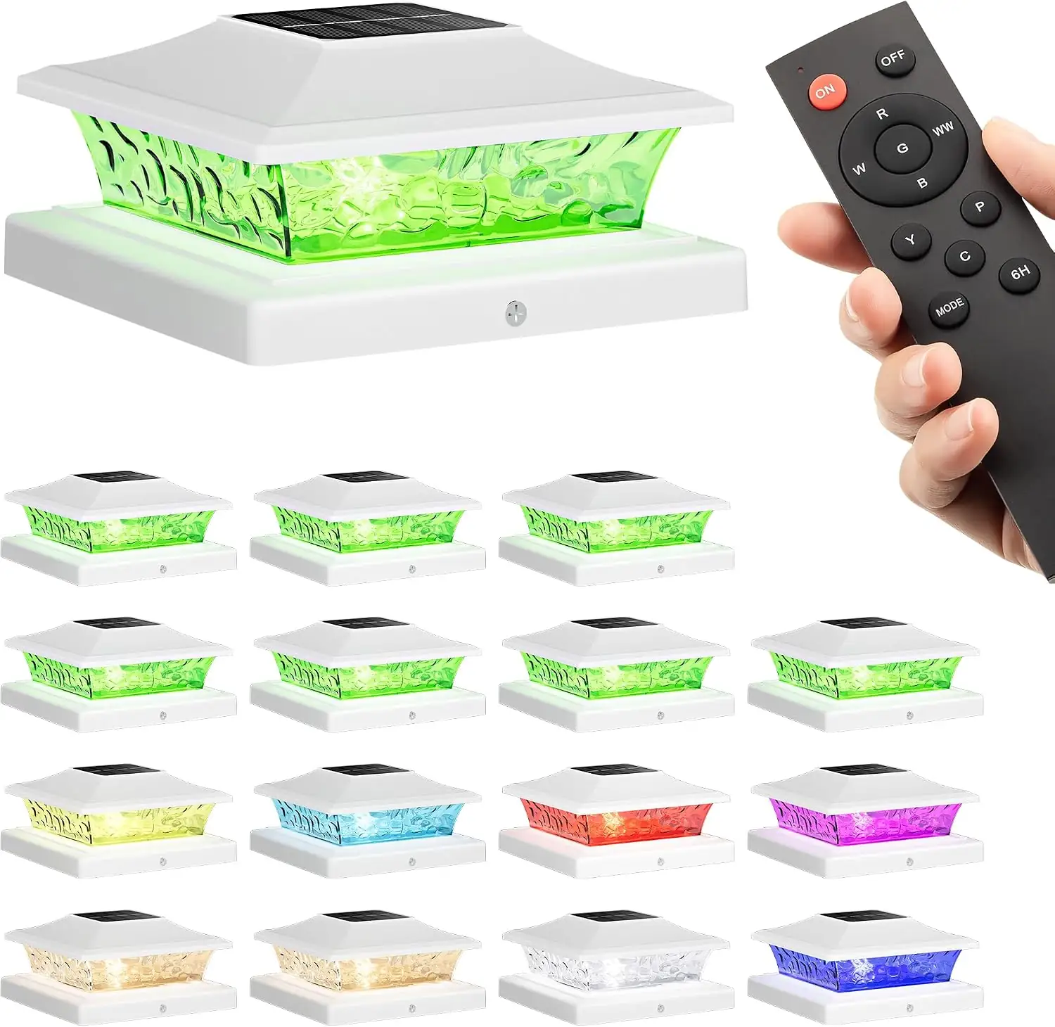 4x4 Post Solar Lights Color… — Photo 1