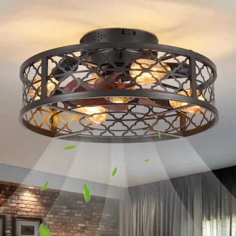 Farmhouse Ceiling Fan with Lights… — Photo 1