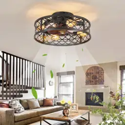 Farmhouse Ceiling Fan with Lights… — Photo 2