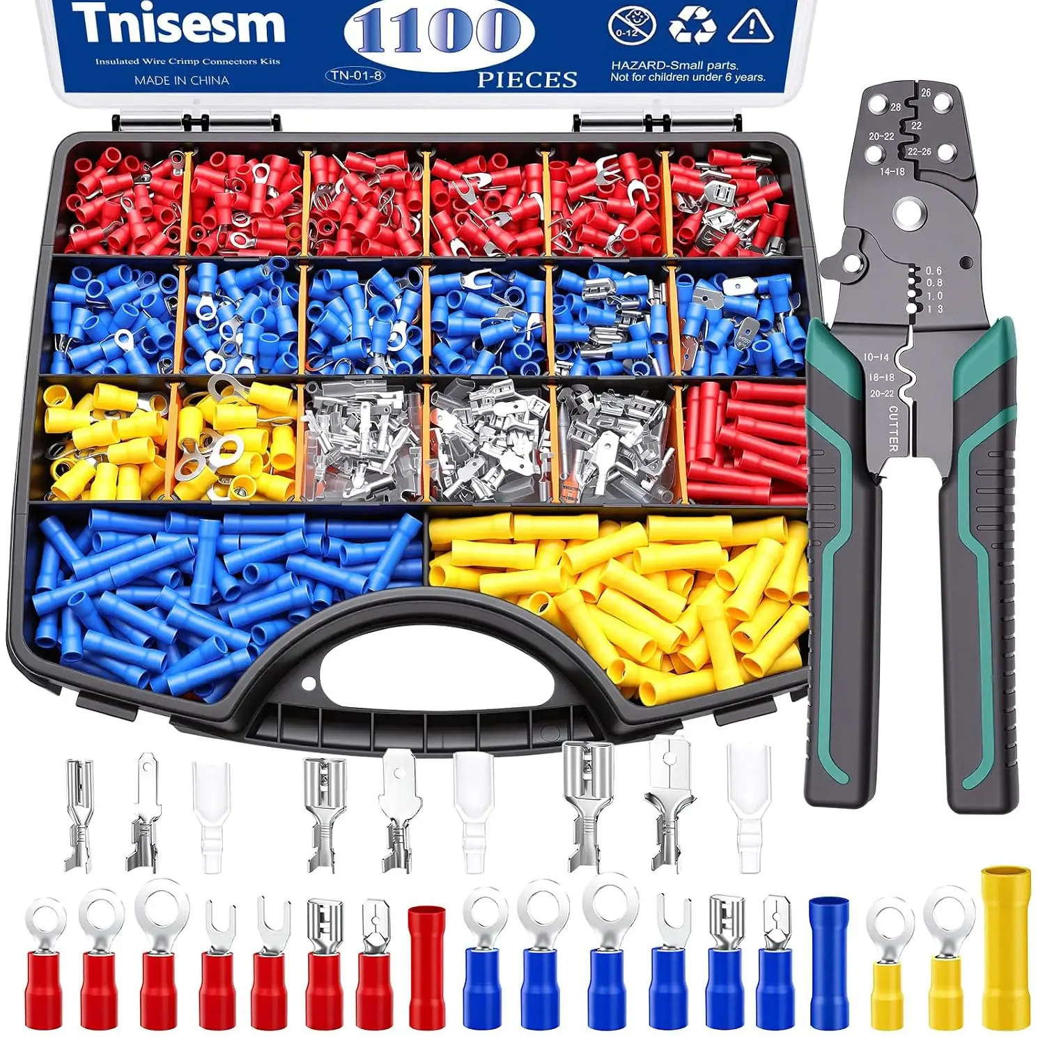 1100Pcs Wire Connector Kit with… — Photo 1