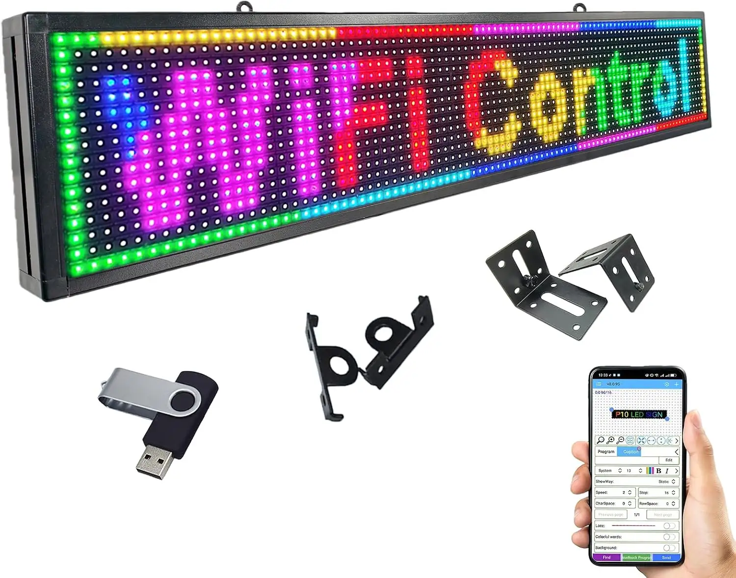 P10 Rolling LED Sign Programmable… — Photo 1