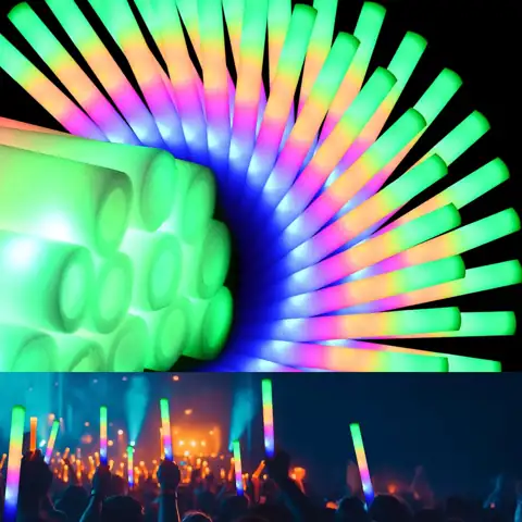 204Pcs Foam Glow Sticks Bulk… — Photo 1