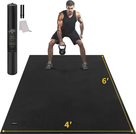 CAMBIVO 8'x6'/7'x5'/6'x4' Large Exercise Mat… — Photo 1