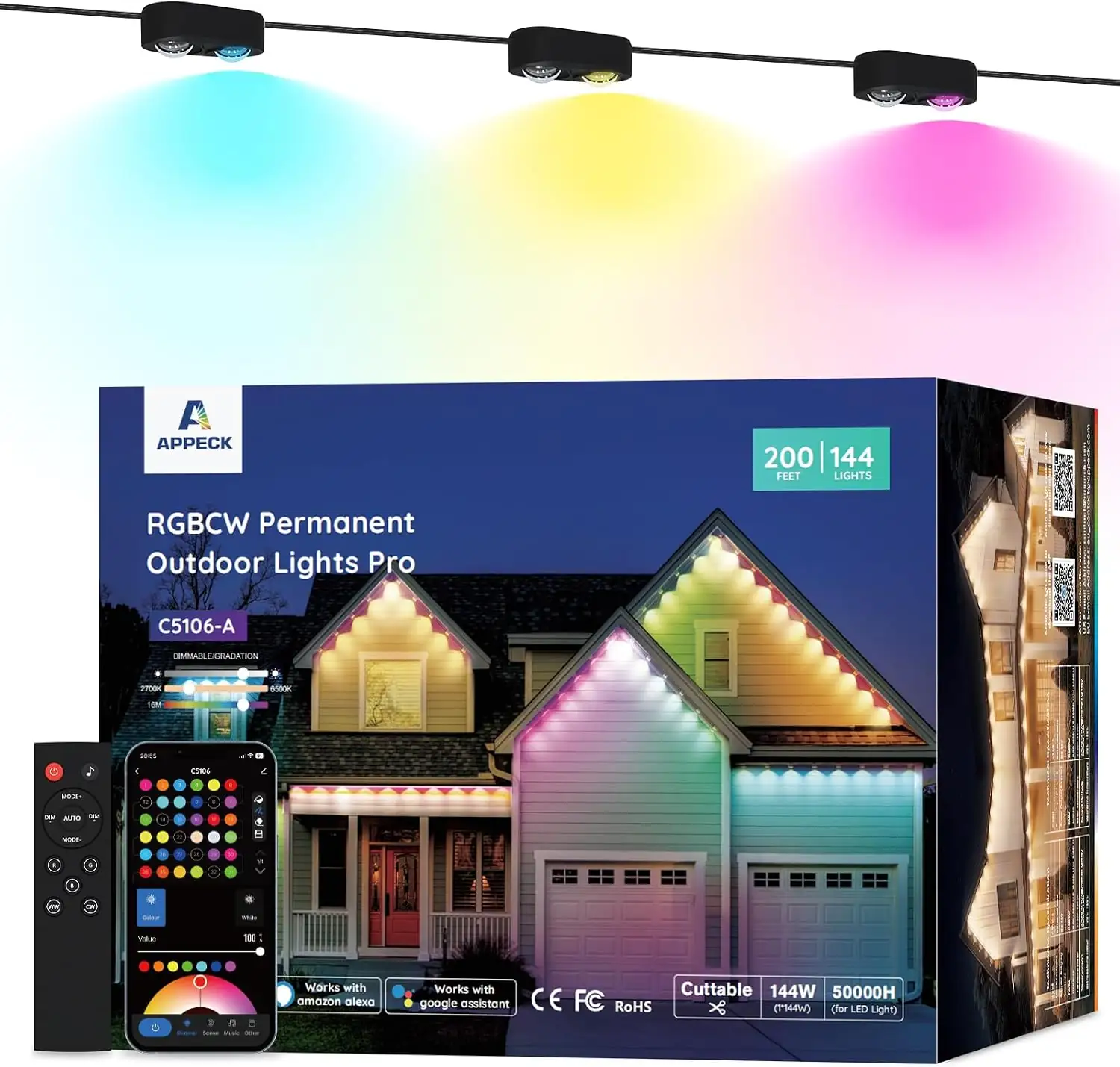 Permanent Outdoor Lights Pro, 200ft… — Photo 1