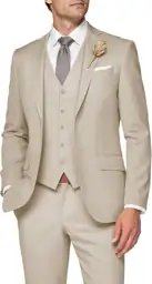 3-Piece Men's Slim Fit Wedding… — Photo 1